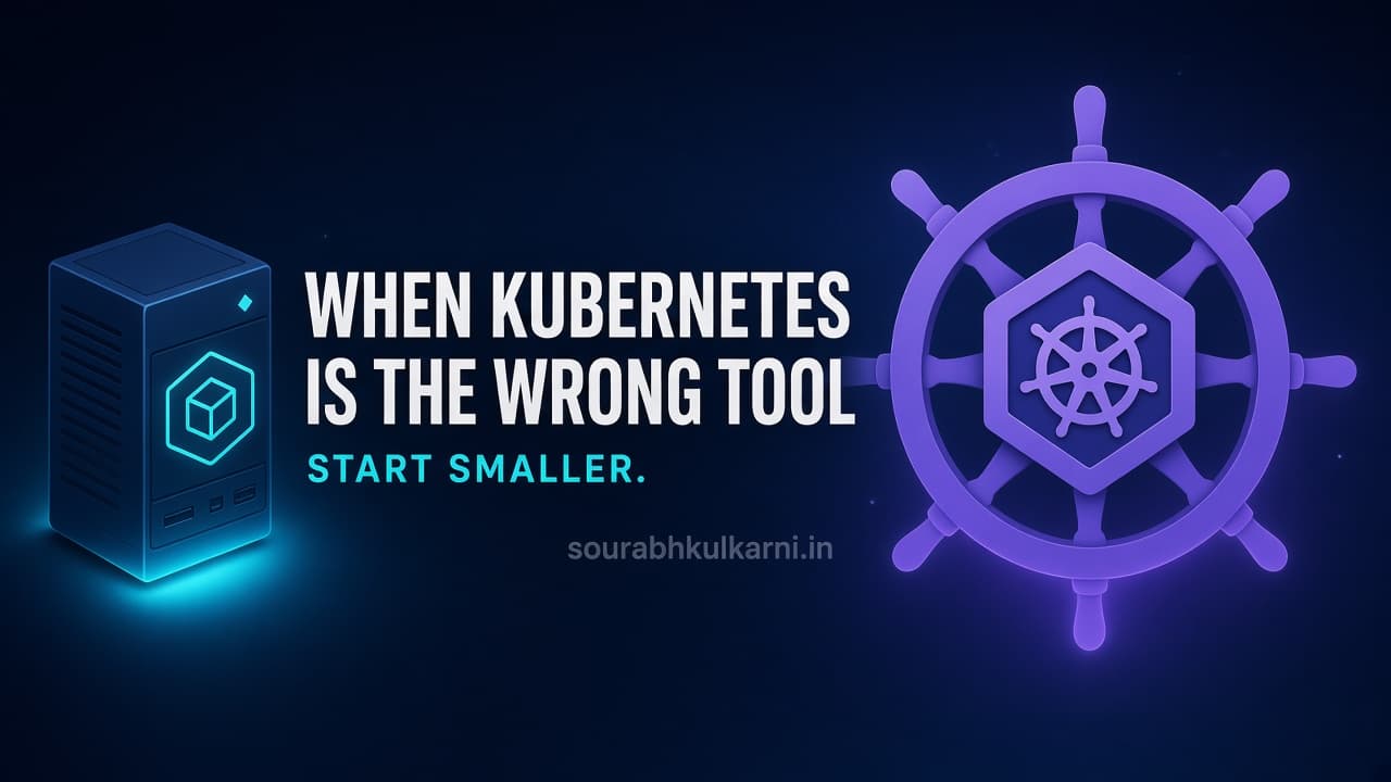 The Day Kubernetes Was the Wrong Tool